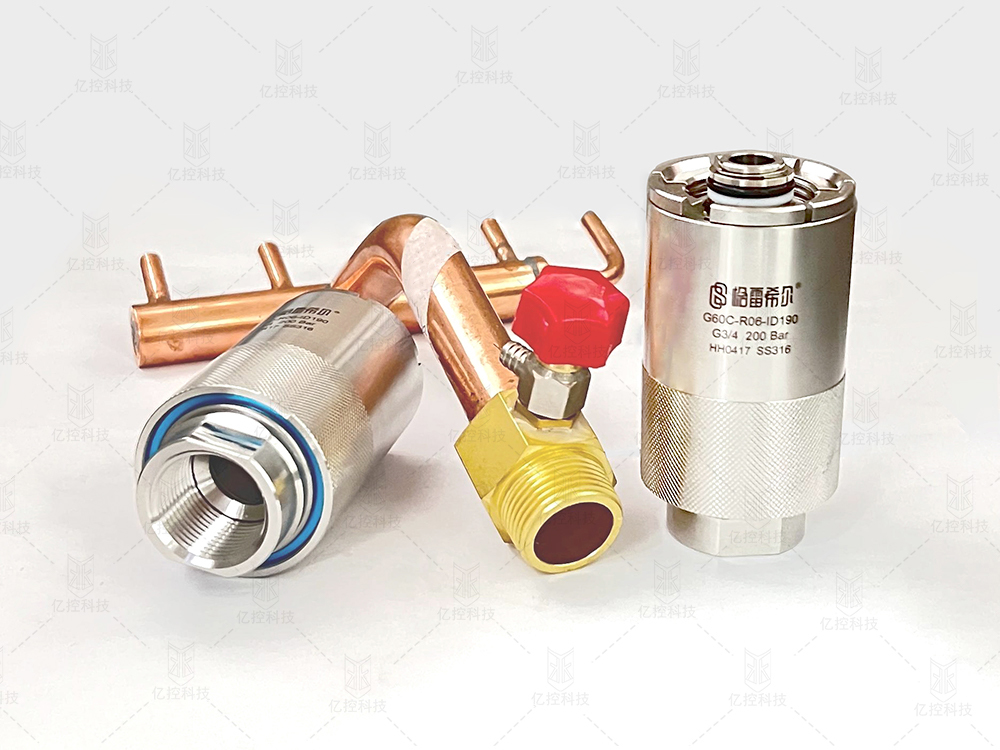 制冷行業銅管通水測試G60C-R06-ID190定制款接頭的解析